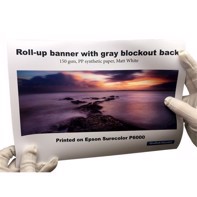 Color Europe Roll-up banner with light blocks 150 grams - 42" x 30 meters