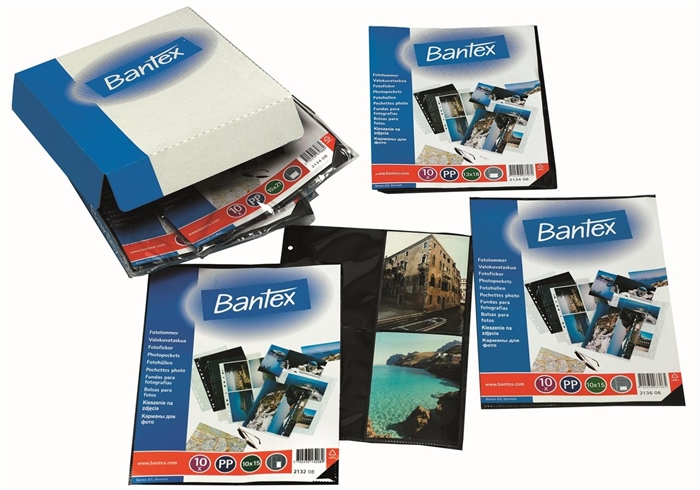 Bantex Fotolomme 10x15 0,09mm højformat 8 fotek černé (10)