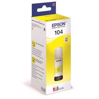 Epson T104 Yellow EcoTank lahvička s inkoustem