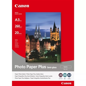 Canon SG-201 Photo Plus pololesklý fotopapír 260g/m² - A3, 20 listů