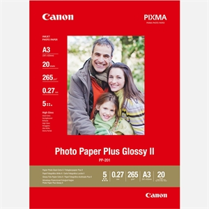 Canon PP-201 Fotopapír Plus II 265g/m² - A3, 20 listů