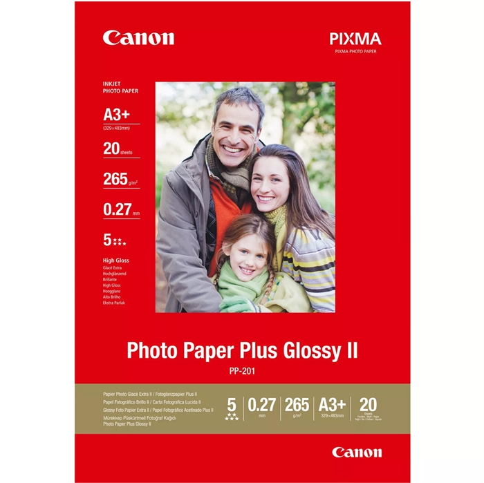 Canon PP-201 Fotopapír Plus II 265g/m² - A3+, 20 listů