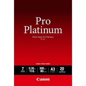 Canon Photo Paper Pro Platinum 300g/m² - A3, 20 listů