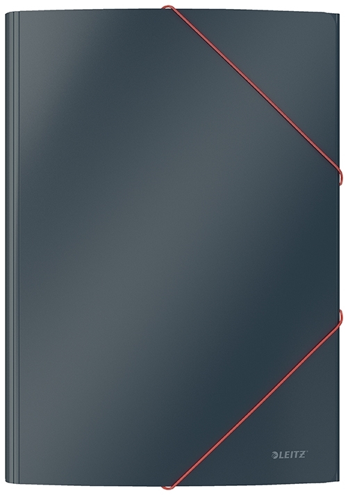 Leitz 3-článkový elastický souborovník Cosy karton A4 šedý