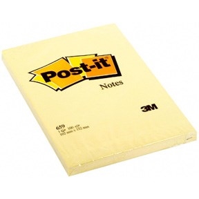 3M Post-it poznámky 102 x 152 mm, žluté