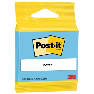 3M Post-it modrá 63,5 x 76 mm, 100 listů