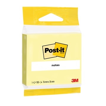 3M Post-it Žlutý Post-it Canary Yellow 76 x 76 mm, 100 listů