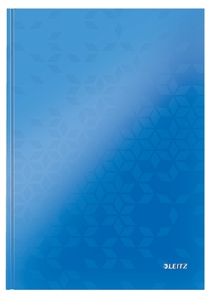 Leitz Notesbog WOW u/H A4 lin 80 ark 90g blå