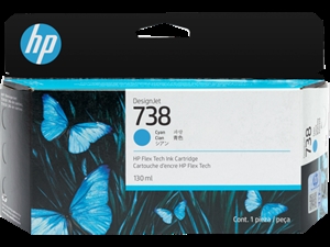 HP 738 130-ml modrý inkoustový kartuš DesignJet