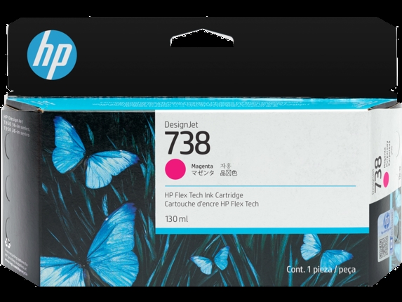 HP 738 130 ml Magenta DesignJet Ink Cartridge