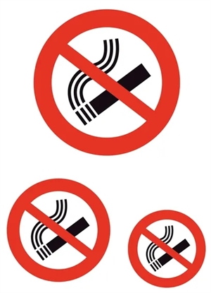HERMA štítky "Zákaz kouření" a podobně, 3 kusy.