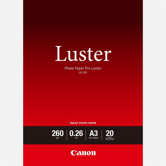 Canon Fotopapír Pro Luster 260g/m² - A3, 20 listů