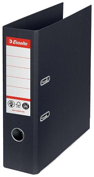 Esselte Brevní registrátor č.1 POB CO²-komp A4 75mm černý.