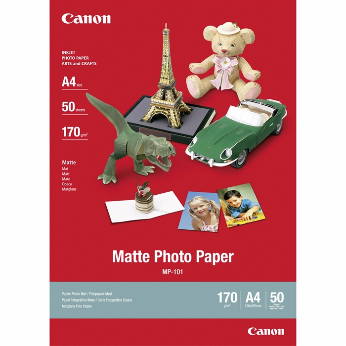Canon MP-101 Matná fotografická papírová rohožka 170g/m² - A4, 50 listů