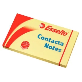 Esselte Contacta poznámky 75 x 125 mm, žluté