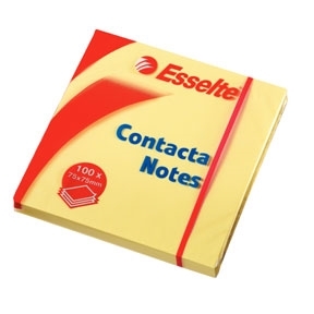 Esselte Contacta Notes 75 x 75 mm, žlutá