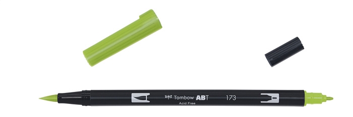 Tombow Marker ABT Dual Brush 173 je vlnkově zelený.