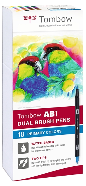Tombow Marker ABT Dual Brush 18P-1 Základní 1 (18)