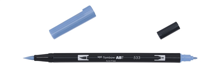 Tombow Marker ABT Dual Brush 533 pávě modrá