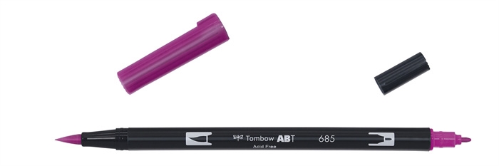 Tombow Marker ABT Dual Brush 685 hluboká fialová