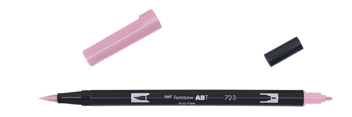 Tombow Marker ABT Dual Brush 723 růžový.