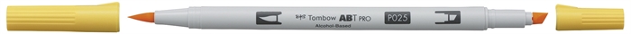 Tombow Marker alkohol ABT PRO Dual Brush 025 světle oranžový.