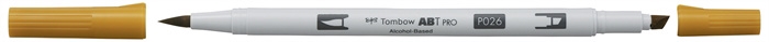 Tombow Marker alkoholový ABT PRO Dual Brush 026 žluté zlato
