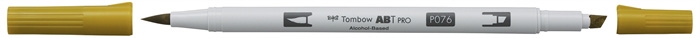 Tombow Marker alkohol ABT PRO Dual Brush 076 zeleno-okrová