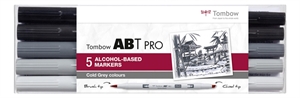 Tombow Marker alkoholový ABT PRO Dual Brush 5P-4 Studeně šedý (5)