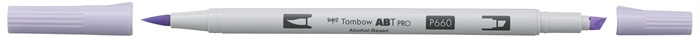 Tombow Marker alkohol ABT PRO Dual Brush 660 levandulová ruměnka