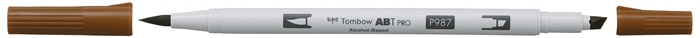 Tombow Marker alkohol ABT PRO Dual Brush 987 bronzový.