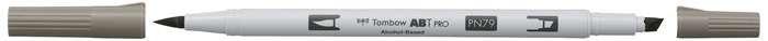 Tombow Marker alkohol ABT PRO Dual Brush N79 teplá šedá 2