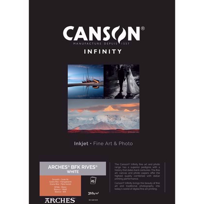 Canson BFK Rives (White) 310 - A3+, 25 archů