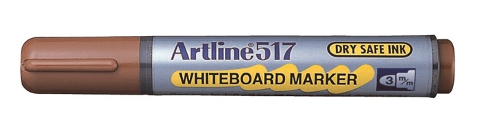 Artline Marker na bílou tabuli 517 hnědý