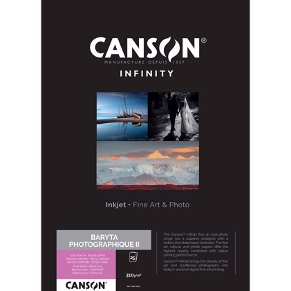 Canson Baryta Photographique II 310 g/m² - A3, 25 archů (FSC)