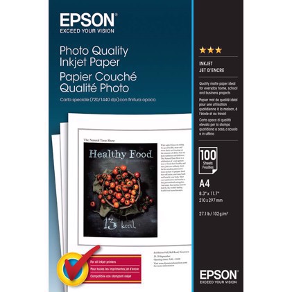 Epson fotografický inkoustový papír 102g/m² - A4, 100 Archa