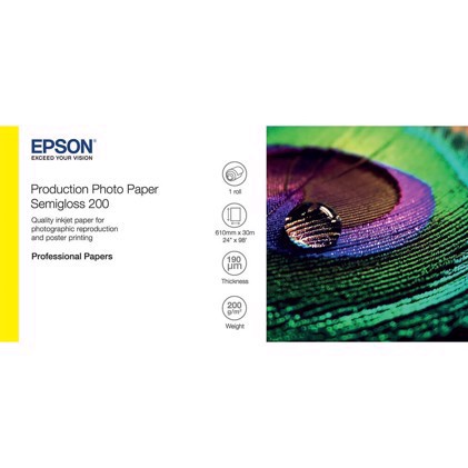 Epson Production Photo Paper Semigloss 200 36" x 30 metrů