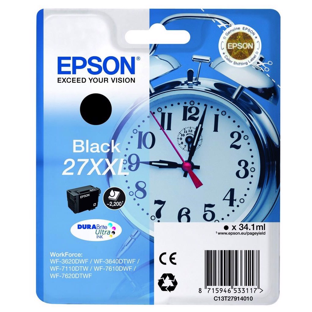 Epson T2791 černá inkoustová kazeta XXL