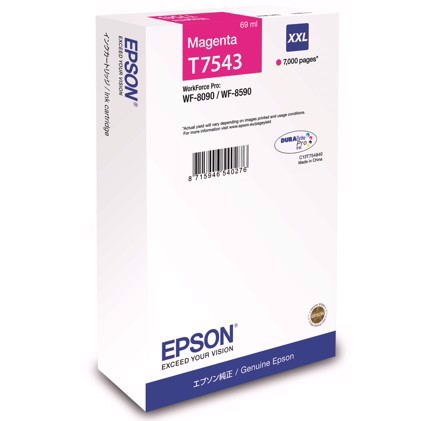 Epson WorkForce inkoustová kazeta XXL Magenta - T7543