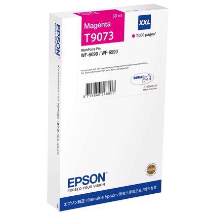 Inkoustová kazeta Espon WorkForce Magenta XXL - Epson T9073