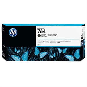 HP 764 matte black inkoustová kazeta, 300 ml
