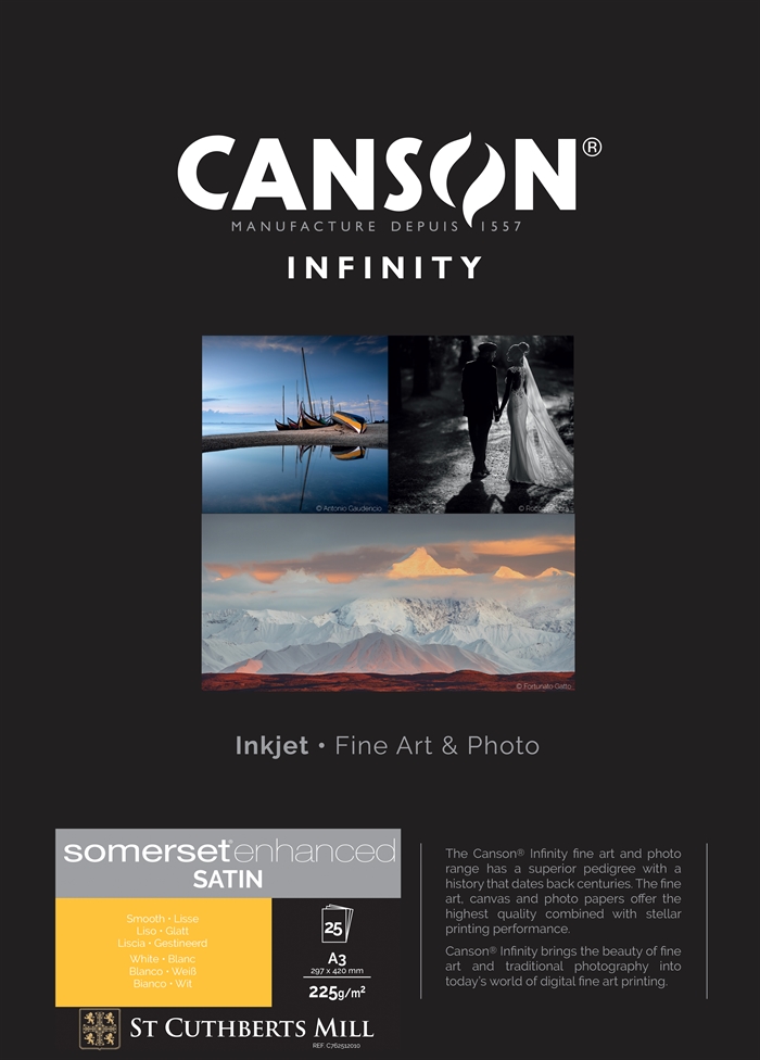 Canson Somerset Enhanced Satin 225 g/m² - A4, 25 archů