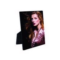 ChromaLuxe Flat Top Photo Panel with Easel - 200 x 300 x 6,35 mm Gloss White Hardboard
