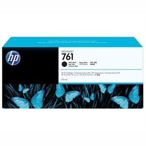 HP 761 matte black inkoustová kazeta, 775 ml