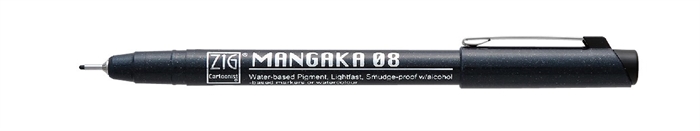 ZIG Mangaka Fineliner 08 Černý