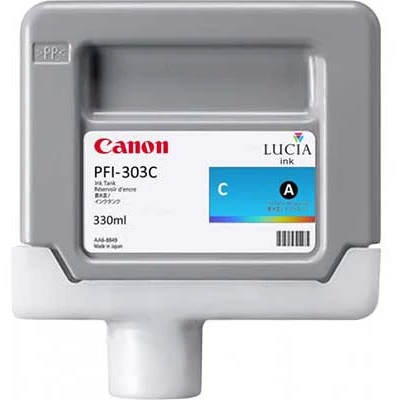 Canon PFI-303 C Modrá - 330 ml inkoustová náplň
