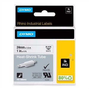 Tape Rhino 24 mm x 1.5m smršťovací hadička černo/bílá