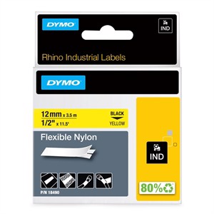 Přeloženo do češtiny: 

Pásek Rhino 12 mm x 3,5 m flexibilní nylon modro-žlutý.