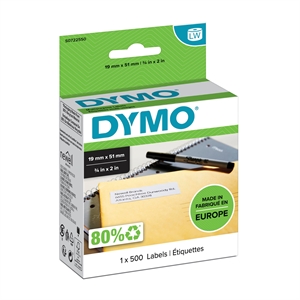 Dymo Label Multi 19 x 51 odstranit bílá mm, 500 kusů.