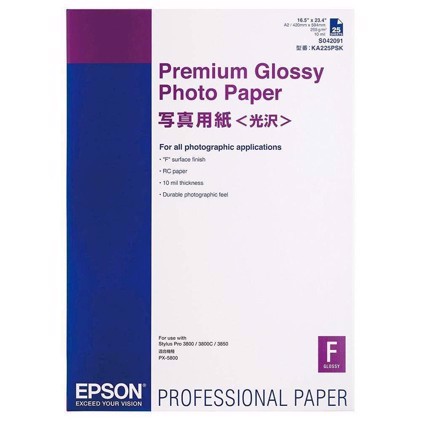 Epson Premium Glossy Photo Paper 255 g, A2 25 Archa
